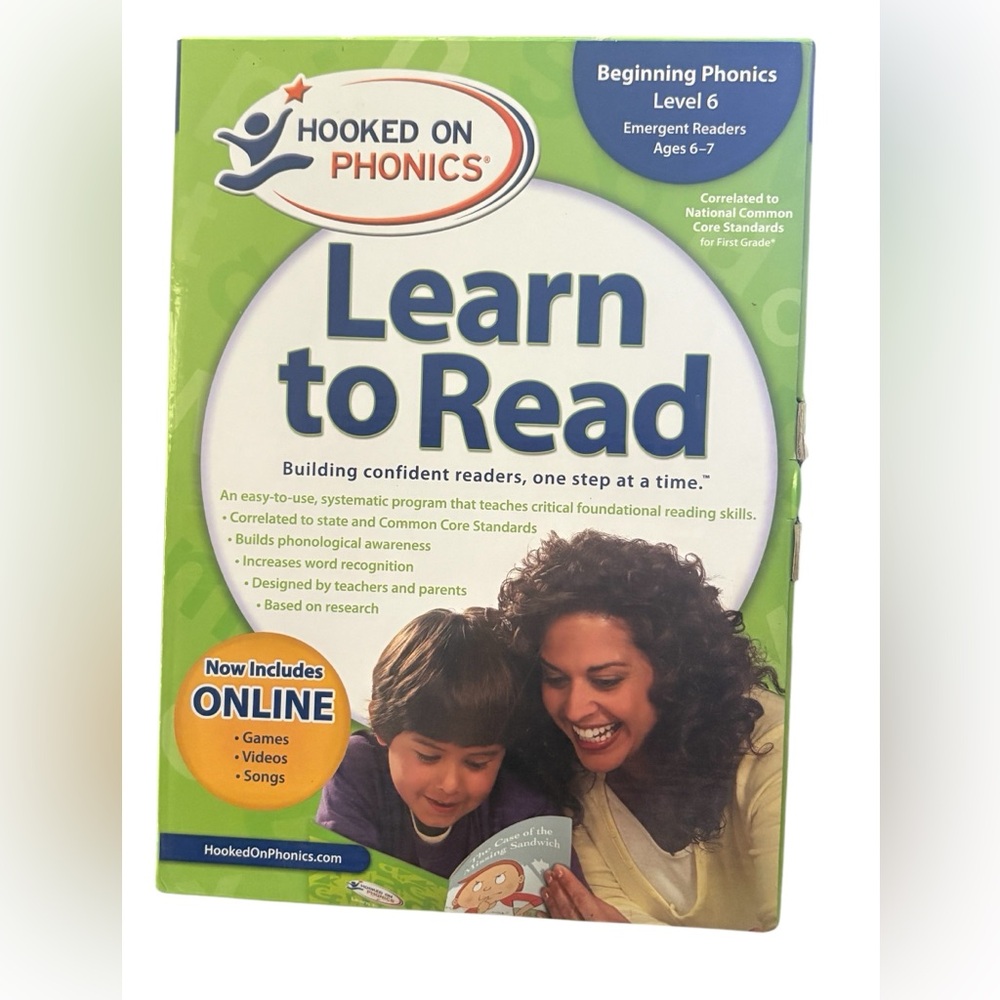 Hooked on Phonics Learn to Read Level 6 Emergent Readers Ages 6-7 Years Set